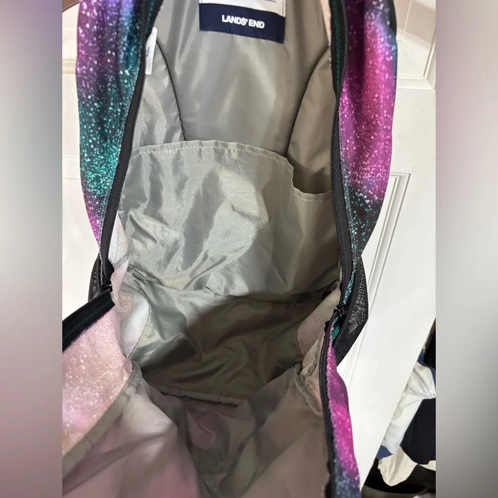 Lands' End ClassMate Backpack galaxy print